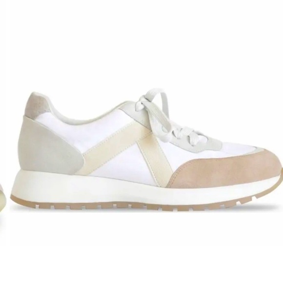 Munro Piper Sneakers 6WW White Combo Suede Leather Comfort Shoes - Picture 2 of 13